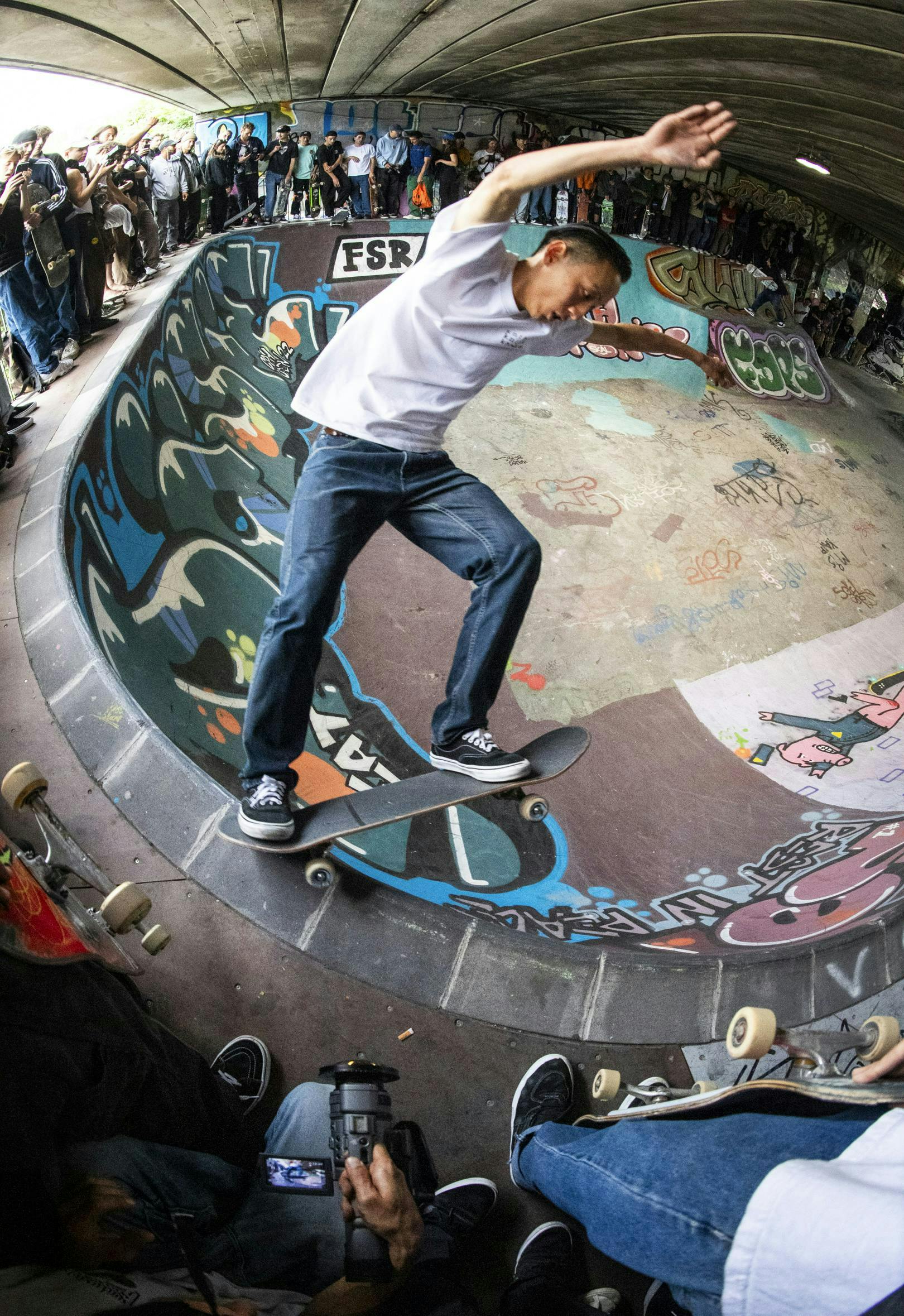 TAKESHI KAGEYAMA, FRONTSIDE 5-0, CPH OPEN  2022 / The attention Takeshi gets, the better his moves. 注目されればされるほど、タケシの動きは良くなる。